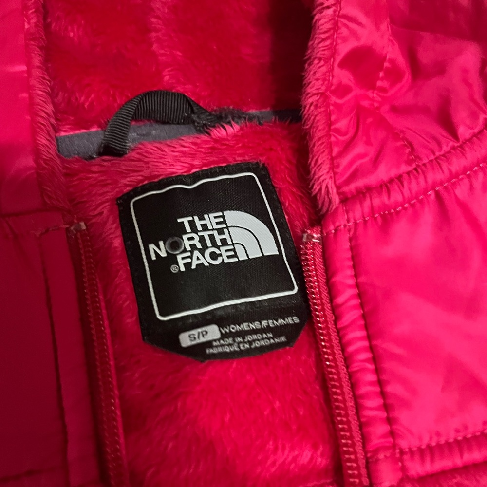 Bright pink The North Face jacket